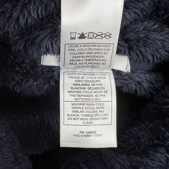 Disney World Disney Parks Fuzzy Navy Blue Full Zip Fleece Jacket Women’s Plus 1X - Picture 9 of 9